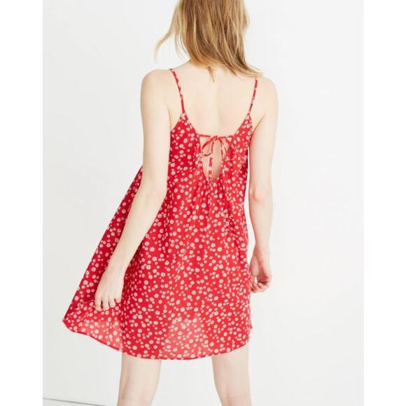 Madewell Ruffle-Neck Cover-Up Mini Dress - Size L - Picture 2 of 7